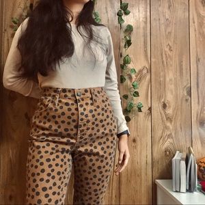 Madewell | 10” High Rise Leopard Dot Skinny Jeans